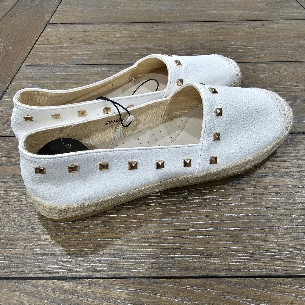 Alexis Bendel Studded Espadrille Alpargata, Size 9, NWT